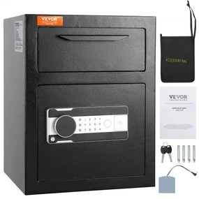 VEVOR 1.7 C Depository Safe Deposit Safe with Drop Slot Passwords and Keys