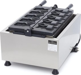 Waffle Maker - 5 Taiyaki / Fish Shapes - Rotatable - Digital
