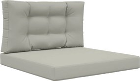 vidaXL Μαξιλάρι Καναπέ Εξωτερικού Χώρου 2 pcs Γκρι Πολυεστέρας