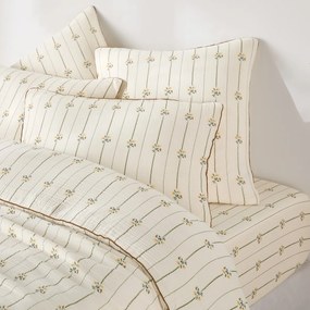 Μαξιλαροθήκη από βαμβακερή γάζα με λουλουδάτο σχέδιο, RISETTI