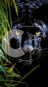 Intra Συλλεκτικό Ξύλινο Παζλ Plywood 4mm - Majestic Black Panther που κρύβεται στο ψηλό γρασίδι Σε Ξύλινο Κουτί - Διαστάσεις: 10x10 cm – 25 κομμάτια