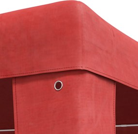vidaXL Σκηνή Πάρτυ 400 x 300 x 255 εκ Κόκκινο
