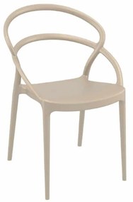 Καρέκλα Pia Dove Grey 20-0136 54Χ56Χ82 cm Siesta Σετ 4τμχ