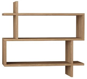 Ραφιέρα Paralel pakoworld χρώμα φυσικό 70x22x65,5εκ