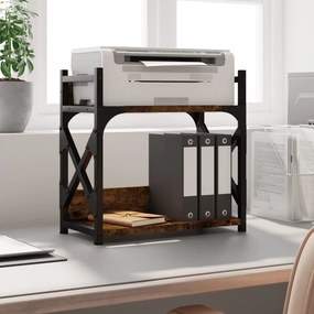 vidaXL Βάση Εκτυπωτή 2 Επιπέδων Καπνιστή Δρυς 40x20x40 εκ Επεξ. Ξύλο