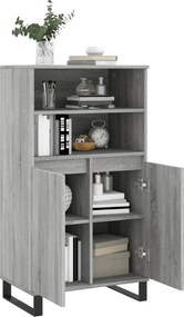 vidaXL Ντουλάπι Γκρι Sonoma 60 x 36 x 110 εκ. από Επεξεργασμένο Ξύλο