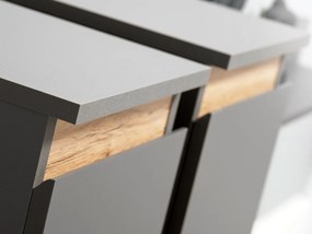 Σύνθετο σαλονιού Musa-Ανθρακί