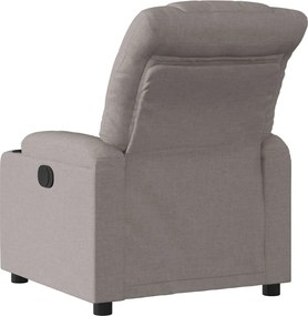 vidaXL Πολυθρόνα Ανακλινόμενη Taupe Υφασμάτινη