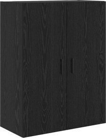 vidaXL Highboard 2 pcs Μαύρη δρυς Σύνθετο Ξύλο και Γυαλί