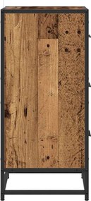 vidaXL Πλαϊνό γραφείο Παλιό ξύλο 35.5 x 35 x76 εκ