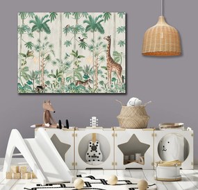 Παιδικός πίνακας σε καμβά Exotic Animals KNV0482 80cm x 120cm