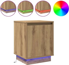 vidaXL Κομοδίνο 2 pcs Artisan Oak 39 x 34,5 x 50 εκ.