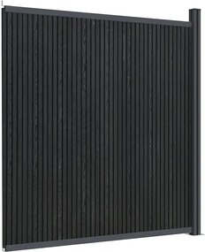 vidaXL Πάνελ Περίφραξης Γκρι 173 x 186 εκ. από WPC