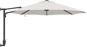 vidaXL Ομπρέλα Κήπου Άμμος 248 x 248 x 148 εκ. Πολυεστέρας και Χάλυβας