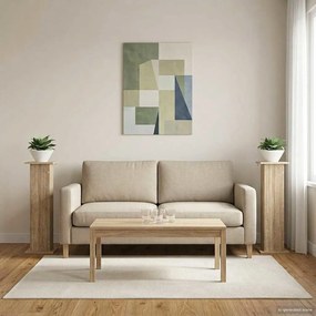 vidaXL Βάση φυτών 2 τμχ. Sonoma Δρυς 30,5 x 30 x 100,5 εκ