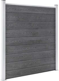 vidaXL Πάνελ Περίφραξης Γκρι 1391 x 186 εκ. από WPC