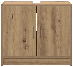 vidaXL ντουλάπι νιπτήρα  ξύλο δρυός 63x29x55 εκ. επεξεργασμένο ξύλο