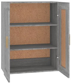 vidaXL Ντουλάπι Τοίχου Γκρι Sonoma 69,5x32,5x90 εκ. από Επεξ. Ξύλο
