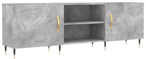 vidaXL Έπιπλο Τηλεόρασης Γκρι Σκυροδέματος 150x30x50 εκ. Επεξ. Ξύλο