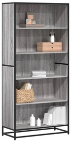 vidaXL Βιβλιοθήκη Γκρι Sonoma Ξύλο μηχανικής κατασκευής