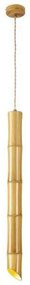 Κρεμαστό Φωτιστικό Οροφής Μπεζ Bamboo 4270500 Viokef-4270500-Μπεζ 4270500