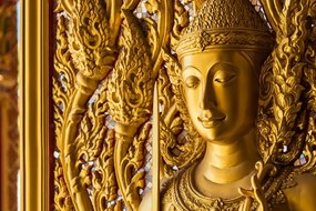 Εικόνα άγαλμα του Βούδα στο ναό