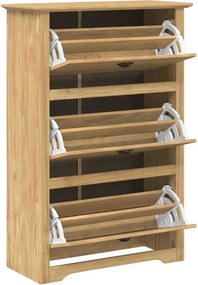 vidaXL Ράφι Παπουτσιών BODO 80 x 35 x 118 εκ Επεξεργασμένο Ξύλο