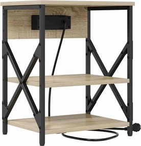 vidaXL Κομοδίνο Δρύς Sonoma 41 x 31 x 51 εκ. Επεξεργασμένο Ξύλο