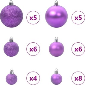 vidaXL Τεχνητό Χριστουγεννιάτικο Δέντρο με 150 LED Λευκό 120 cm