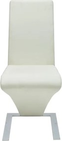vidaXL Καρέκλες Τραπεζαρίας 4 τεμ. Λευκές από Συνθετικό Δέρμα
