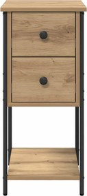 vidaXL Κομοδίνο artisan δρυς 32 x 42 x 70 εκ Επεξεργασμένο ξύλο