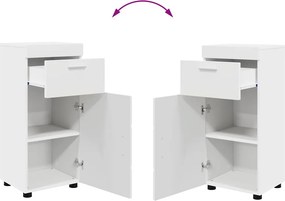 vidaXL Σετ Επίπλων Μπάνιου TULUM 3 pcs Λευκό 60 x 34 x 63 εκ