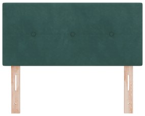 vidaXL Κεφαλάρι Button Tufted Σκούρο Πράσινο 90 εκ Βελούδο