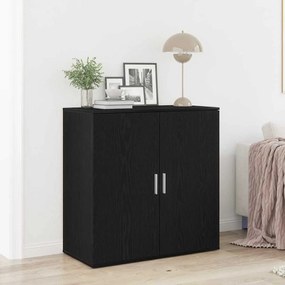 vidaXL Μπουφές Μαύρος Δρυός 79x38x80 εκ Επεξεργασμένο Ξύλο