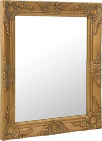 vidaXL Καθρέφτης Τοίχου με Μπαρόκ Στιλ Χρυσός 50 x 60 εκ.