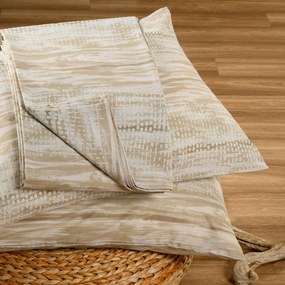 Σεντόνι Ημίδιπλο Με Λάστιχο + Μαξιλαροθήκη Melinen Casual Line Mini Fuji Mocca