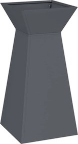 vidaXL Γλάστρα Πυλώνας 2 pcs Ανθρακί 35 x 35 x 73 εκ.