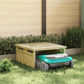vidaXL Ρομποτική κουρευτική μηχανή γκαράζ 70x80x38 εκ από πεύκο