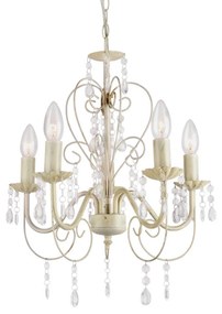 Φωτιστικό Οροφής SF63185PWG Beige Metal,Acrylic