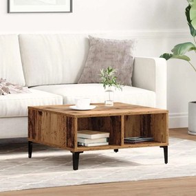 vidaXL Τραπέζι καφέ Παλιού Ξύλου 60x60x30 εκ. Κατασκευασμένο Ξύλο