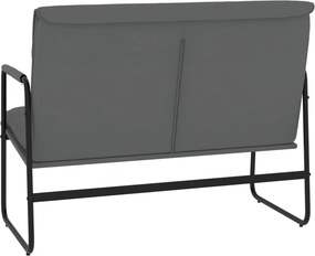 vidaXL Πάγκος Γκρι 100x64x80 εκ. από Συνθετικό Δέρμα