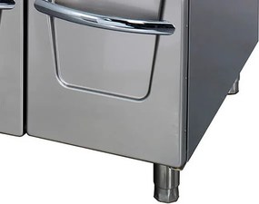 Premium Deep Fryer - 2 x 22L - Double Unit - 90cm Deep - with Drain Tap - Gas