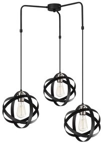 Φωτιστικό Οροφής Gezegen 892OPV1542 Φ53x100cm 3xE27 40W Black Opviq