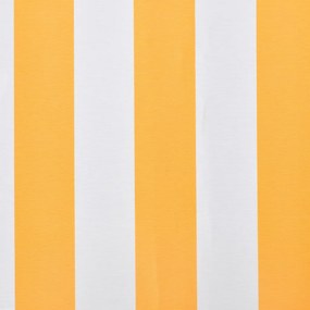 vidaXL Ανταλλακτικό Ύφασμα Τέντας Πορτοκαλί και Λευκό 5x3 μ. Πολυεστέρας