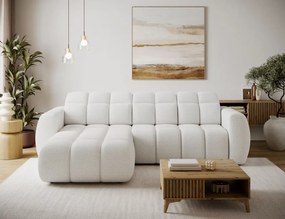 Γωνιακός καναπές Comfora-Λευκό-Αριστερή