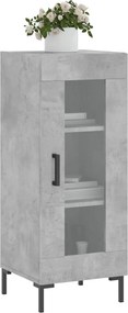 vidaXL Ντουλάπι Γκρι Σκυροδέματος 34,5x34x90 εκ. Επεξεργασμένο Ξύλο
