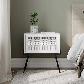 Κομοδίνο Naive Megapap χρώμα λευκό 48x34x51εκ.