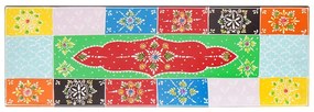 vidaXL Ράφια τοίχου 2 pcs Πολύχρωμο 60 x 20 x 6 cm Μασίφ ξύλο μάνγκο