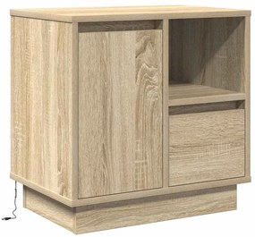 vidaXL Κομοδίνο με συρτάρι με 2 pcs Sonoma Δρυς 50 x 34.5 x 50 εκ.