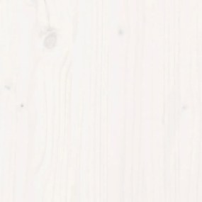Πλαίσιο Κρεβατιού με Κεφαλάρι Λευκό 120x190 εκ. Μασίφ Πεύκου - Λευκό